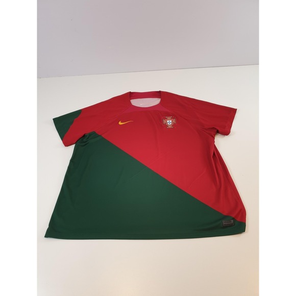 Portugal National Team Shirt Mens 3XL Red Green Soccer Nike Dri-FIT Pre-Match - Picture 1 of 14